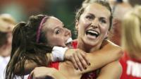 GB women celebrate