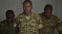Three of the Ugandan soldiers who were jailed - 15 August 2016