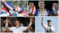 Jason Kenny, Max Whitlock, Andy Murray and Justin Rose