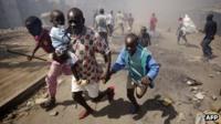 Kenyans flee election violence