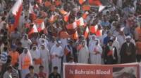 Protesters in Bahrain