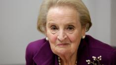 Former U.S. Secretary of State Madeleine Albright speaks before an interview in Washington, November 28, 2016