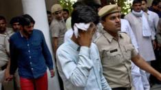 Accused in the gang rape case. Accused in alleged gangrape case being taken to a court at Rohtak on Wednesday. July 20, 2016: