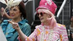 Racegoers at Flemington, Melbourne (3 Nov 2015)