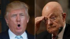 Ông Donald Trump không tin phát hiện của các cơ quan tình báo dưới quyền Tướng James Clapper