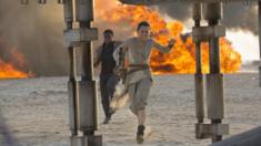 John Boyega and Daisy Ridley in Star Wars: The Force Awakens