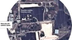 Satellite image allegedly showing construction at Latakia's airport