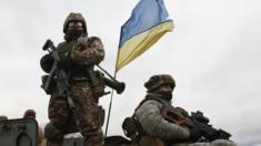 Ukrainian government troops near Debaltseve - file pic