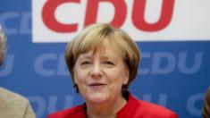 German Chancellor Angela Merkel at a party board meeting at CDU headquarters in Berlin, 20 Nov