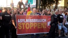 German rally against asylum seekers