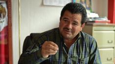 The Mayor of Cocula, Cesar Miguel Penaloza Santana, speaks during a interview in Cocula, Guerrero State, Mexico, on October 16, 2014