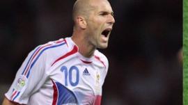 Photomontage from 9 July 2006 showing French midfielder Zinedine Zidane (L) shouting at Italian defender Marco Materazzi during the World Cup final
