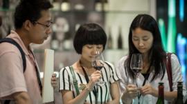 Chinese consumers smell wine