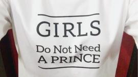 Picture of a T-shirt saying 