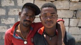Two black Indians from the Sidi community