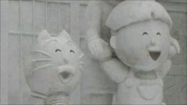 Snow sculptures