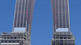 Gate of the Orient building, Suzhou, China