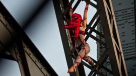 Seanna Sharpe on a bridge