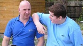 Mark Neary (left) was involved in a care battle with Hillingdon council for more than a year