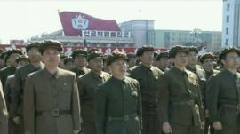 Members of the North Korean military