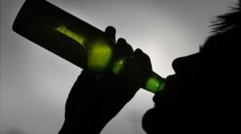 Boy drinking ( posed by model)