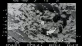 RAF footage of the rescue on Cader Idris