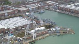 Portsmouth docks