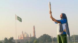 A woman holds the baton in Pakistan
