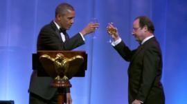 US President Barack Obama and French President Francois Hollande