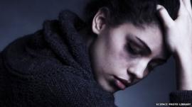 Abused woman