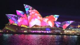 Sydney Opera House during the city's annual