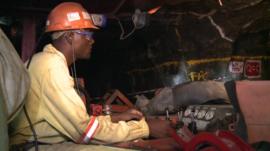Miner in Zimbabwe