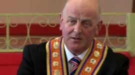 Orange Grandmaster Edward Stevenson said those that want violence should stay away from protests