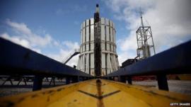 Fracking facility