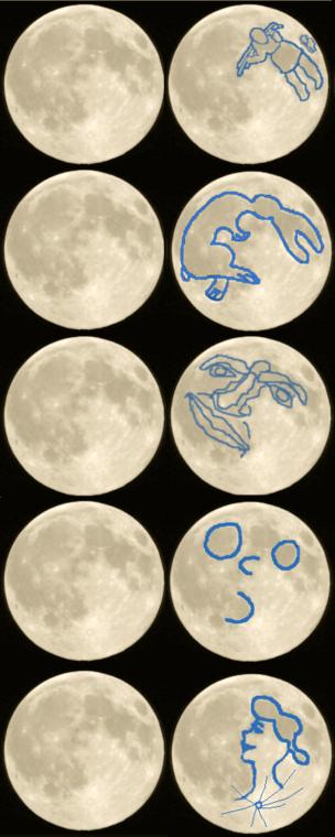 Pareidolias en la Luna
