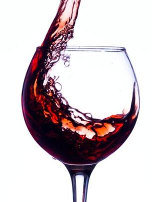 Taça de vinho tinto