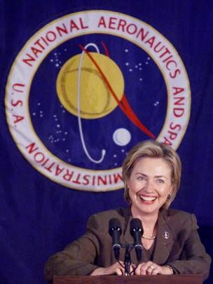 Hillary Clinton en la NASA.