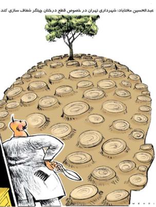 کارتون مهدی عزیزی، شرق