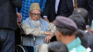 Ghulam Azam, the former head of Bangladesh's largest Islamic party, Jamaat-e-Islami