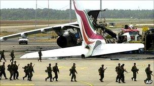 Aftermath of attack on Sri Lankan airport