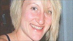 Image caption Rebecca Thorpe&#39;s body was found in a freezer at The Compasses pub in Snettisham - _52781567_beckythorpe