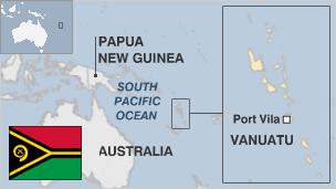 Map of Vanuatu