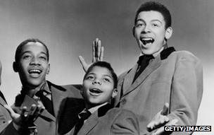 Popular young American vocal group Frankie Lymon and The Teenagers in 1956