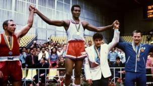 Teófilo Stevenson, gloria deportiva del deporte cubano.