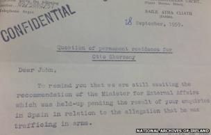 Skorzeny's residency issue was a matter of considerable debate