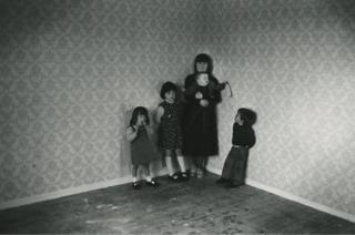 Catholic family after the bailiffs, The Cregan Derry, Northern Ireland, 1978