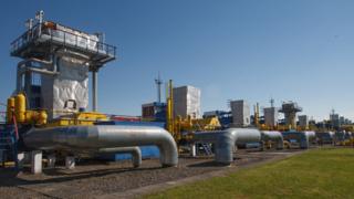 Bilche-Volytsko-Uherske underground gas storage facility in western Ukraine