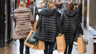 Shoppers on London's Oxford Street