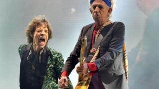 Sir Mick Jagger and Keith Richards at Glastonbury