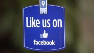 "Like us on Facebook" sticker